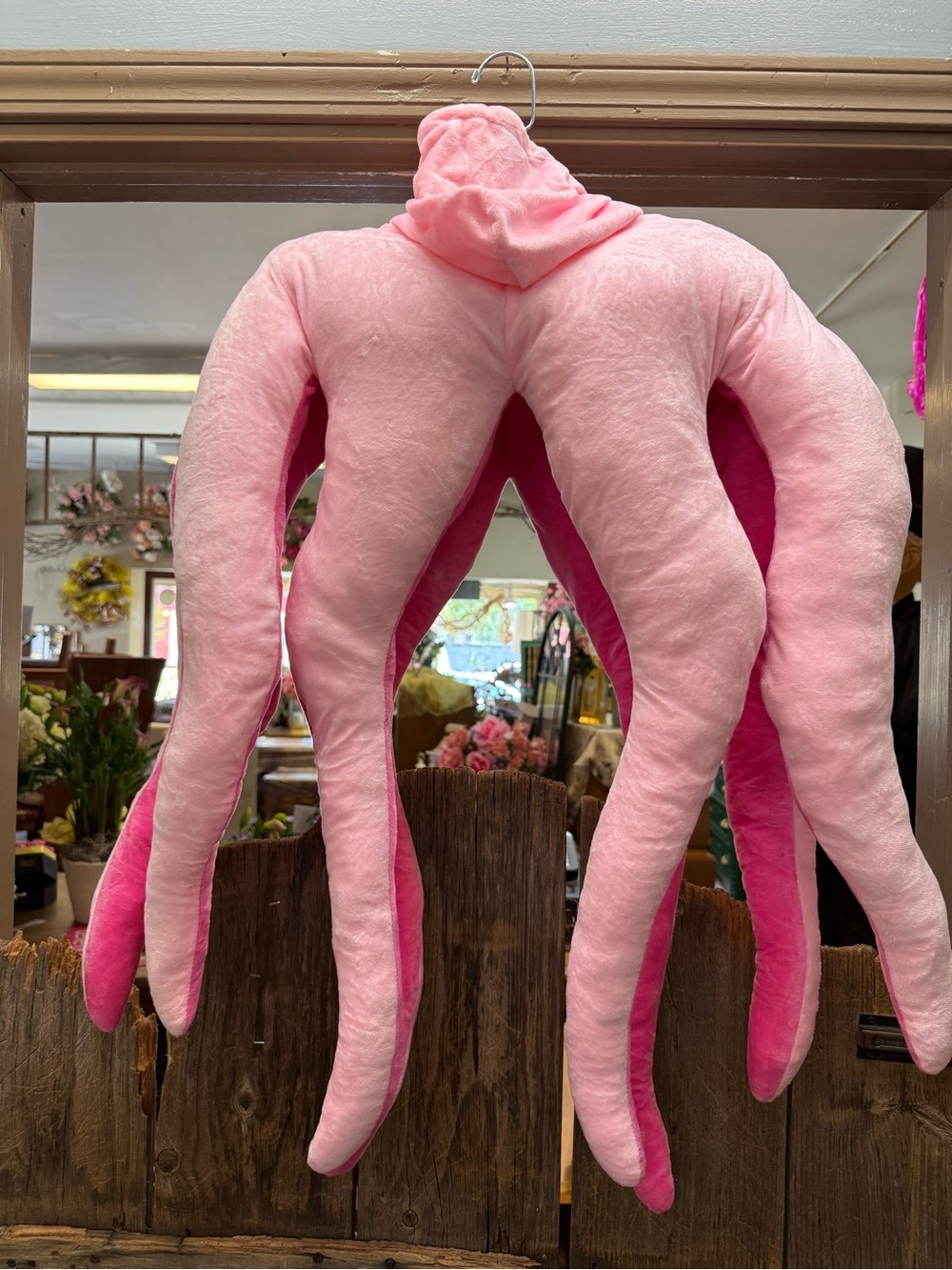 Pink Plush Octopus One-Piece Hooded Costume for Infant